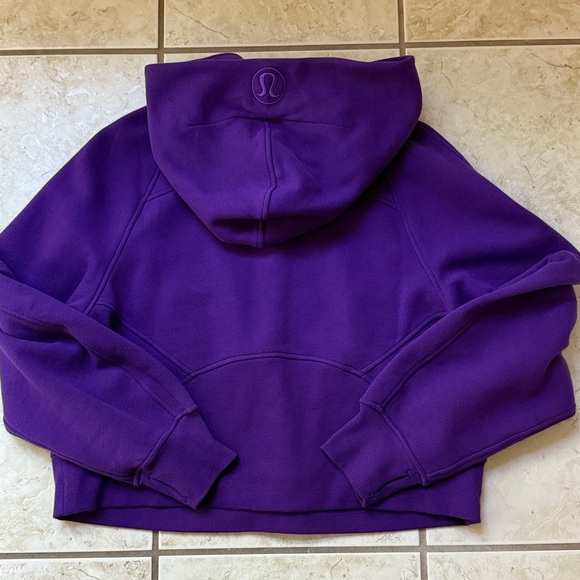 lululemon/TCU Collab Oversized Scuba Hoodie 1/2 Zip in College Purple Size XS/S - Picture 5 of 5